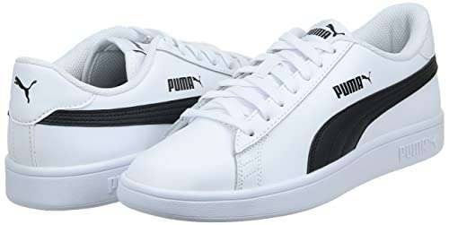 PUMA Unisex Smash V2 L Sneaker | Puma White Puma Black