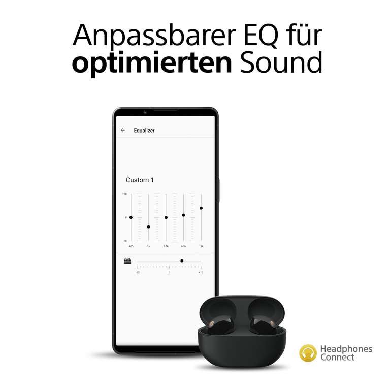Sony WF-1000XM5 Noise Cancelling, Bluetooth In-Ear-Kopfhörer in Schwarz oder Weiß