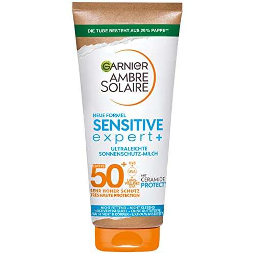 Ambre „Solaire Sensitive expert+“ Sonnencreme mit LSF 50+