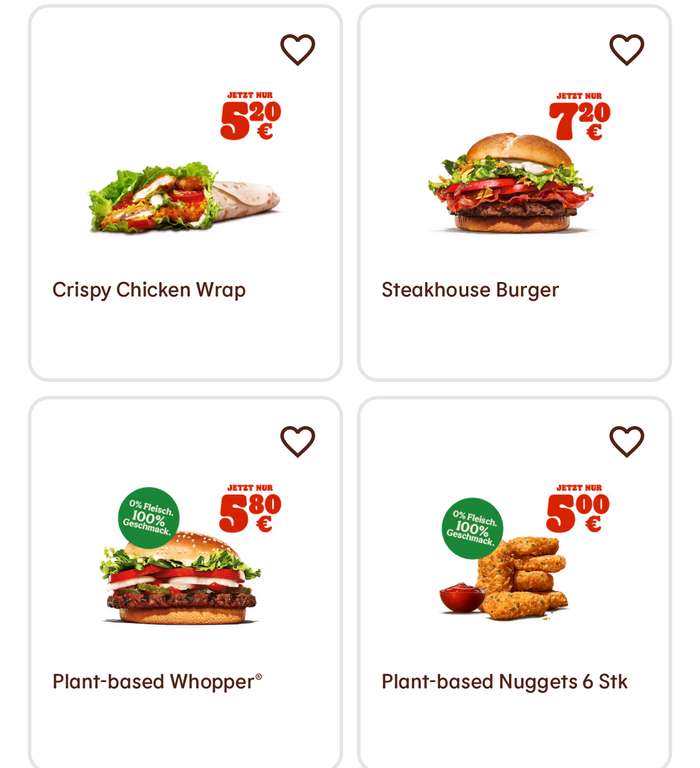 1+1 Gratis-Coupons in der BK-App  Cheeseburger & mehr bei Burger King |  Preisjger