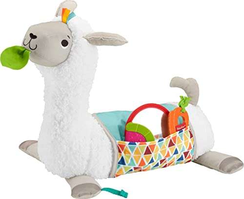 Fisher-Price 4-in-1 Lama Spielkissen zur Sinnesförderung für Babys ab der Geburt