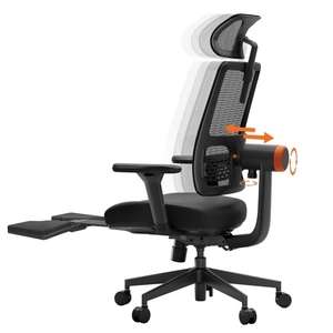 NEWTRAL MagicH-BP Ergonomischer Stuhl mit Fußstütze, 4D Armlehnen & Automatisch Nachfolgender Rückenlehne