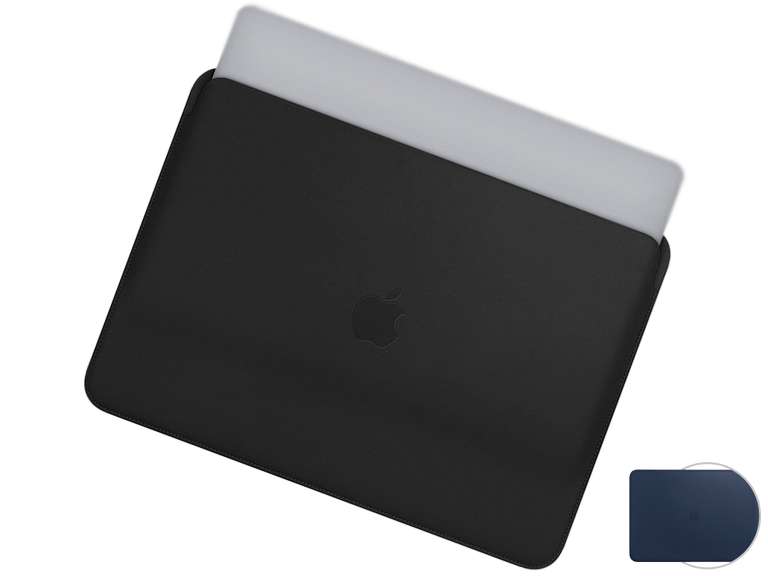 Apple Lederhülle für MacBook Air & Pro 15 Zoll in Schwarz
