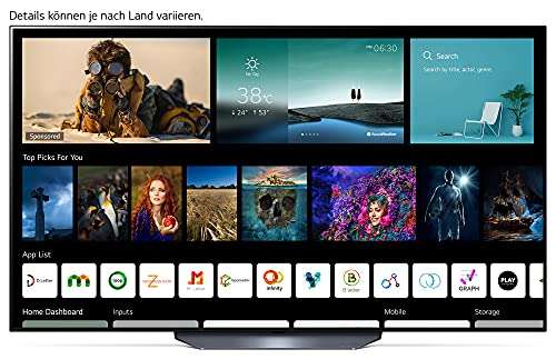 LG OLED77B19LA TV 77 Zoll OLED 4K Smart-TV mit 120Hz,