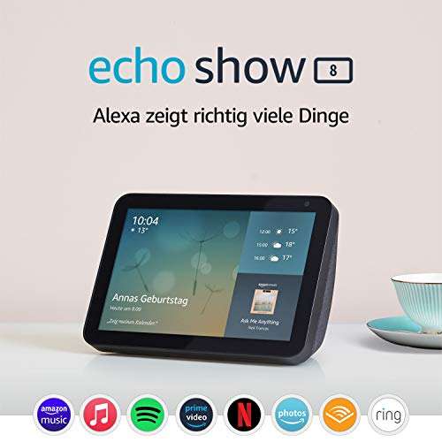 Echo Show 8 (1. Gen, 2019) – Smart Speaker mit Display