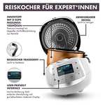 Reishunger Digitaler Reiskocher & Dampfgarer 1,5 L mit Premium Innentopf + gratis Kochschürze