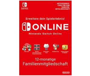 12 Monate Nintendo Switch Online Family