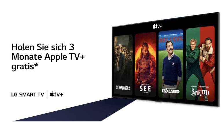 Apple tv+ 3 Monate gratis mit LG-Smart-TV