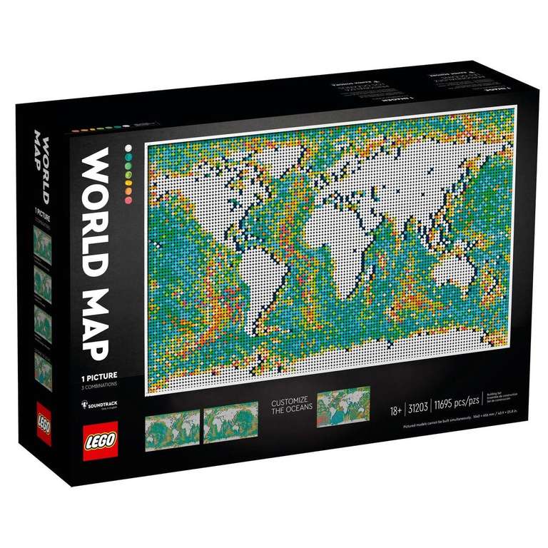 Lego Art - Weltkarte
