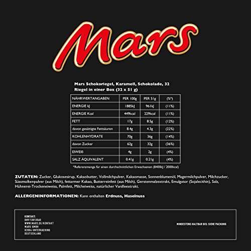 32x Mars Schokoriegel