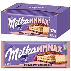 Milka Strawberry Cheesecake oder Milka Toffee Ganznuss (12 x 300 g)