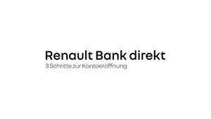 Direktsparen bei der Renault Bank Neukunden Aktion für 3 Monate zu 3,30% p.a. auf Tagesgeld