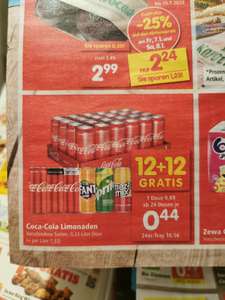 Coca-Cola Dose um 0,44 Eur ab 24Stk