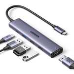 UGREEN Revodok USB C Hub PD100W, 4K HDMI, 3*USB A Datenports 5Gbps USB C Dock