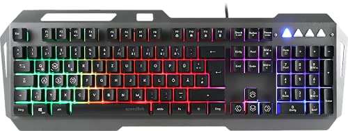 Speedlink LUNERA Metal Rainbow Gaming Tastatur