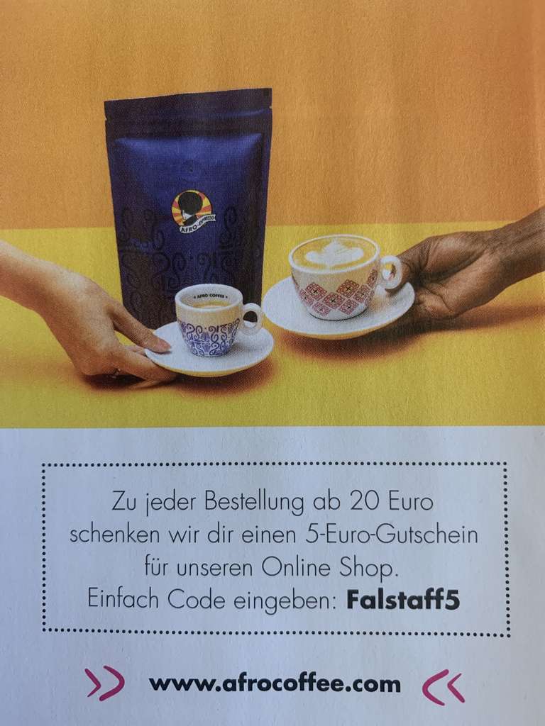 Afro Coffee 5€ Rabatt ab 20€