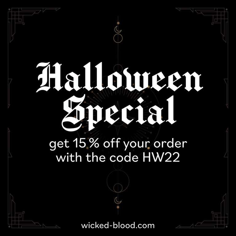 Wicked Blood Clothing - Halloween Special