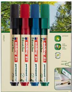 Edding Permamentmarker 21 Ecoline, 4er Set