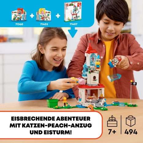 Lego 71407 Super Mario Katzen-Peach-Anzug und Eisturm Erweiterungsset