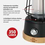Brennenstuhl LED Akku Outdoor Lampe CAL 1 350lm, IP44, dimmbar mit Hanfseil und Bambussockel