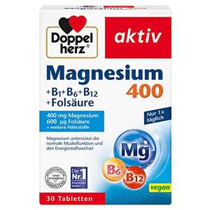 Doppelherz Magnesium 400 + B1 + B6 + B12 + Folsäure