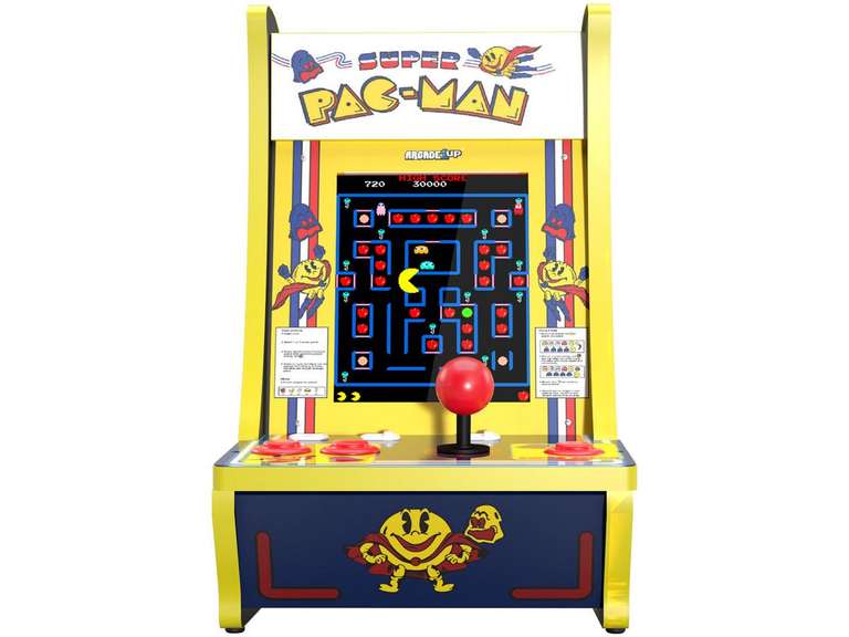 Arcade1Up Countercade-Spielautomat mit Super Pac-Man + 3 weiteren Spielen