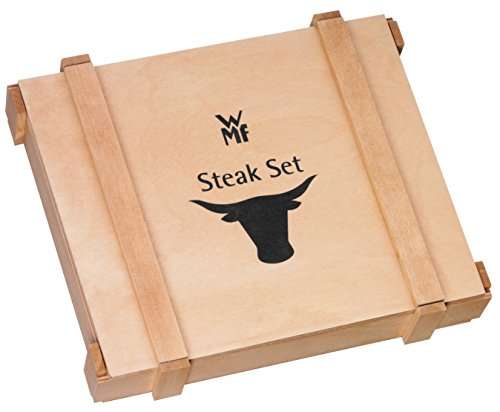 WMF Steakbesteck 12-teilig, Steakbesteck Set für 6 Personen, Steakmesser
