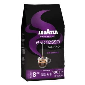 Lavazza, Espresso Italiano Cremoso, Arabica und Robusta Kaffeebohnen