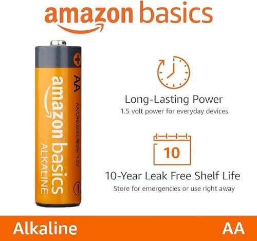 100er Pack Amazon Basics AA-Alkalisch-Batterien