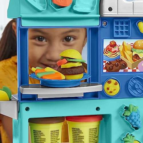Play-Doh Creations Buntes Restaurant 2-seitiges Küchenspielset