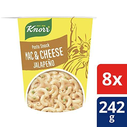 Knorr Taste the World Pasta Snack "Mac & Cheese Jalapeño" oder "Brokkoli-Käse-Soße", 8 Stück
