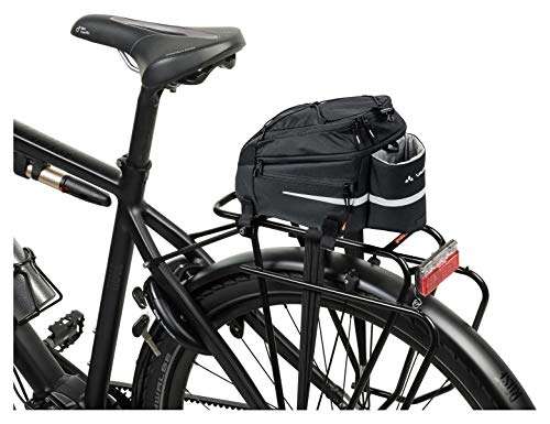 VAUDE Silkroad L - Fahrrad Gepäckträgertasche mit Klettbefestigung und Regenhülle