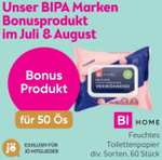 [Bipa] Feuchtes Toilettenpapier (60 Tücher) Bonusprodukt Juli & August für 50 Ös