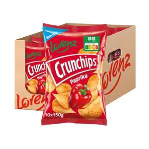 Lorenz Snack World Crunchips Paprika, 10er Pack (10 x 150 g)