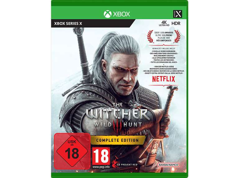 "The Witcher 3: Wild Hunt" (PS5 / XBOX Series X) - Für Innsbrucker ohne die Versandkosten im Store abholbar (dann nur 19,99€)
