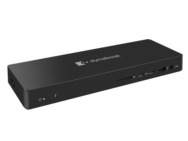 Dynabook Thunderbolt 4 Dockingstation - Auflösungen bis zu 8k oder 4x 4k USB-C 3.2 2xDP 2xHDMI Gigabit-LAN Modell: PS0120EA1PRP