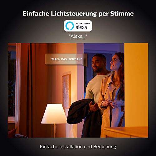 PrimeDay: Philips Hue White Ambiance E27 Viererpack 4x570lm 60W