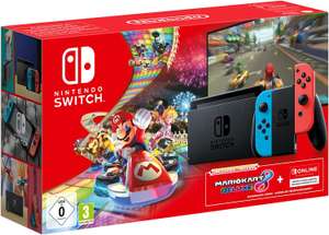 Nintendo Switch blau/rot + Mario Kart 8 + 3 Monate Switch Online
