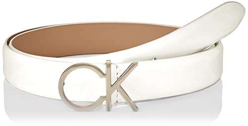 Calvin Klein Damen Gürtel Re-Lock Ck Logo Belt aus Leder / Größe 65-135cm