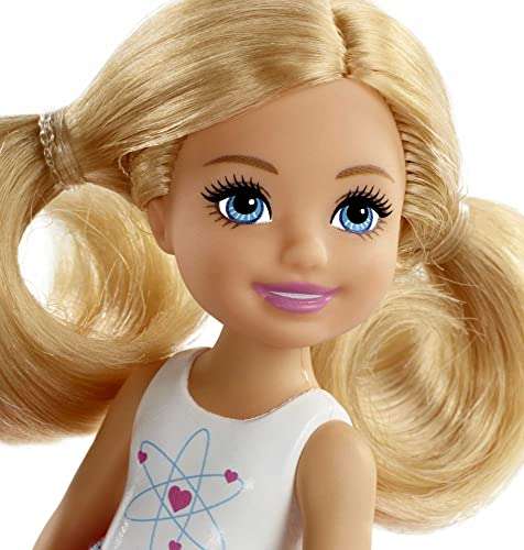 Barbie FWV20 - Travel Chelsea Puppe, blond mit Hündchen, Tragetasche und Accessoires