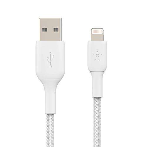 Belkin "BoostCharge" geflochtenes USB-A zu Lightning Kabel (2m, Apple-MFi-zertifiziert)