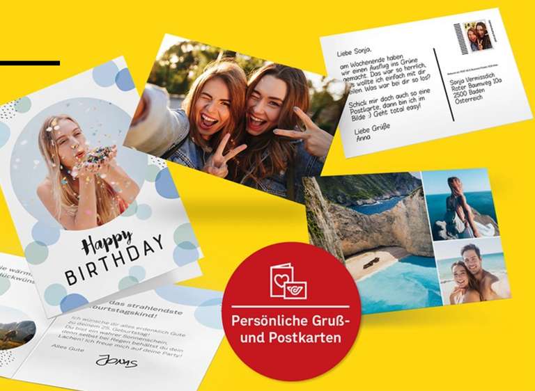 Gratis Postkarte mit Post Kartenstudio