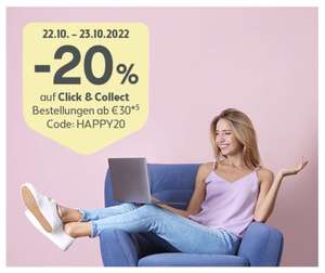 - 20% auf Click & Collect ab €30