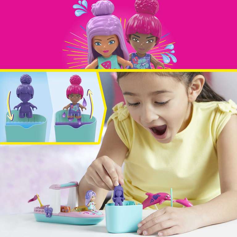 Mattel Mega Construx Barbie Colour Reveal Delfinabenteuer