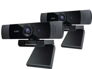 2x Aukey PC-LM1E 1080p Webcam mit Stereo-Mikrofon