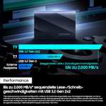 Samsung Portable SSD T9, 2 TB, 2.000 MB/s Lesen, 2.000 MB/s Schreiben, USB 3.2 Gen.2x2,