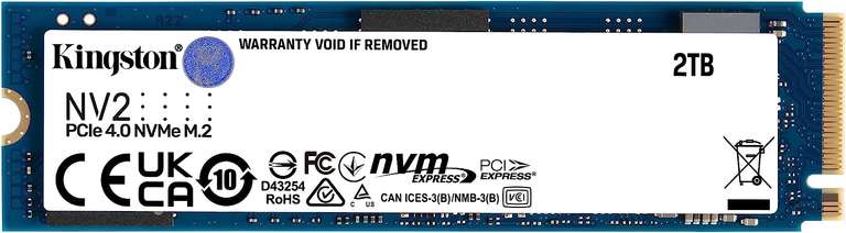 Kingston NV2 NVMe PCIe 4.0 Interne SSD 2TB M.2