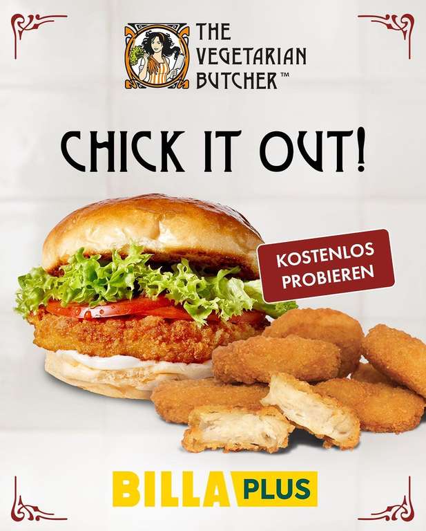 The Vegetarian Butcher KOSTENLOS in ausgewählten Billa-Plus Märkten zum Probieren!
