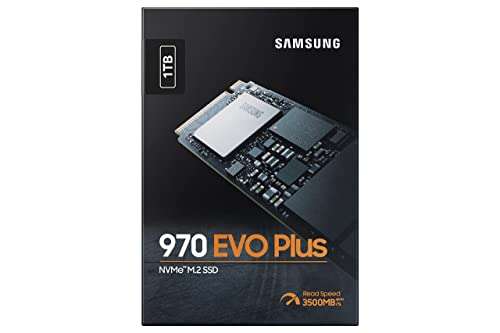 Samsung 970 EVO Plus M.2 NVMe SSD (MZ-V7S1T0BW), 1 TB, PCIe 3.0, 3.500 MB/s Lesen, 3.200 MB/s Schreiben