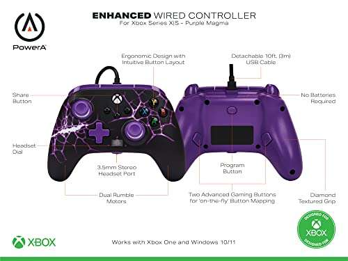 PowerA Verbesserter kabelgebundener Controller Xbox Series X|S